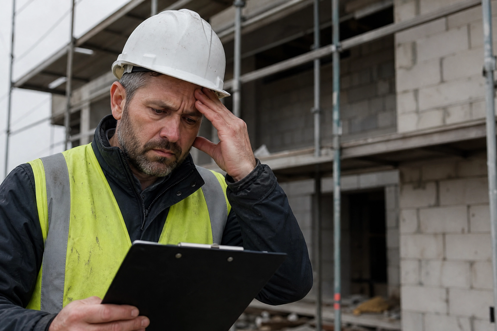 Retard de chantier lié à la pénurie de maçons qualifiés